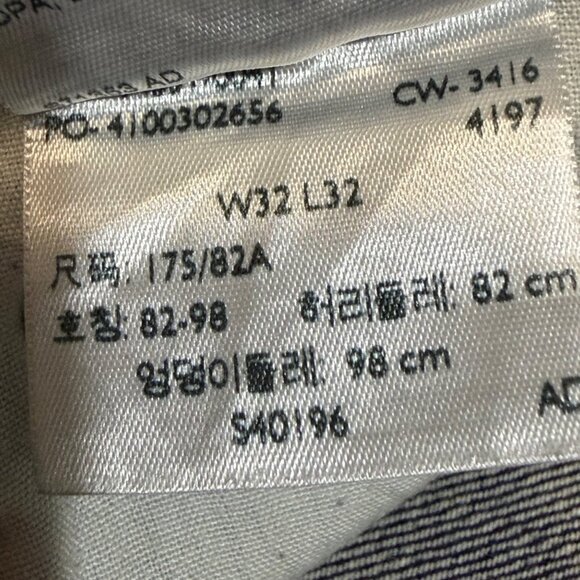 Signature Levi Strauss & Co Mens Straight Fit Jeans Size 32x29 Hemmed Blue Denim - Picture 7 of 9